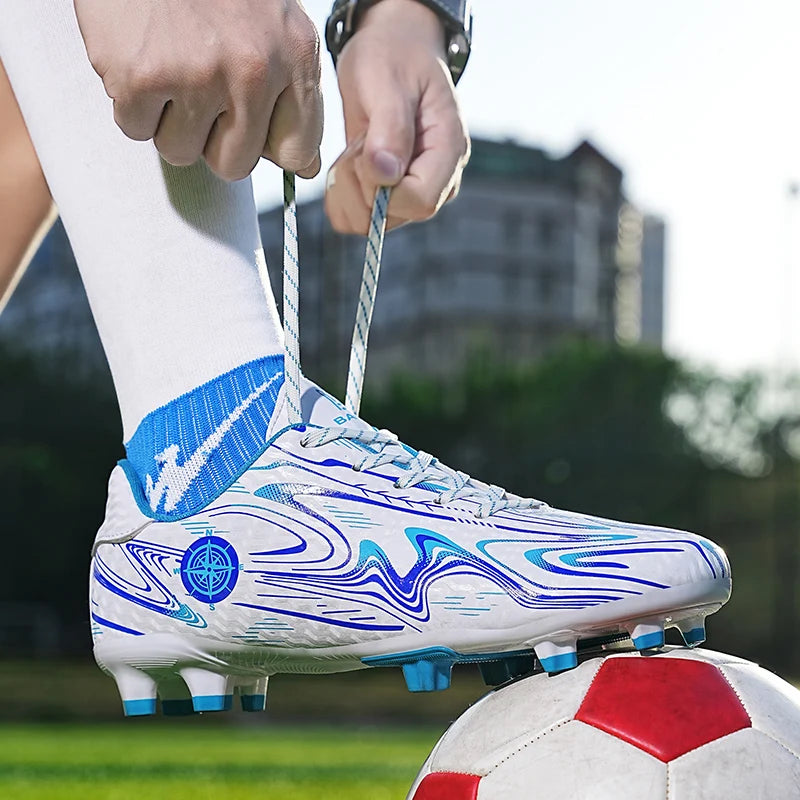 Chaussures de Football basses pour hommes, crampons de Football professionnels pour enfants en plein air, baskets d'entraînement sur gazon de haute qualité, chaussures de Sport, nouvelle collection