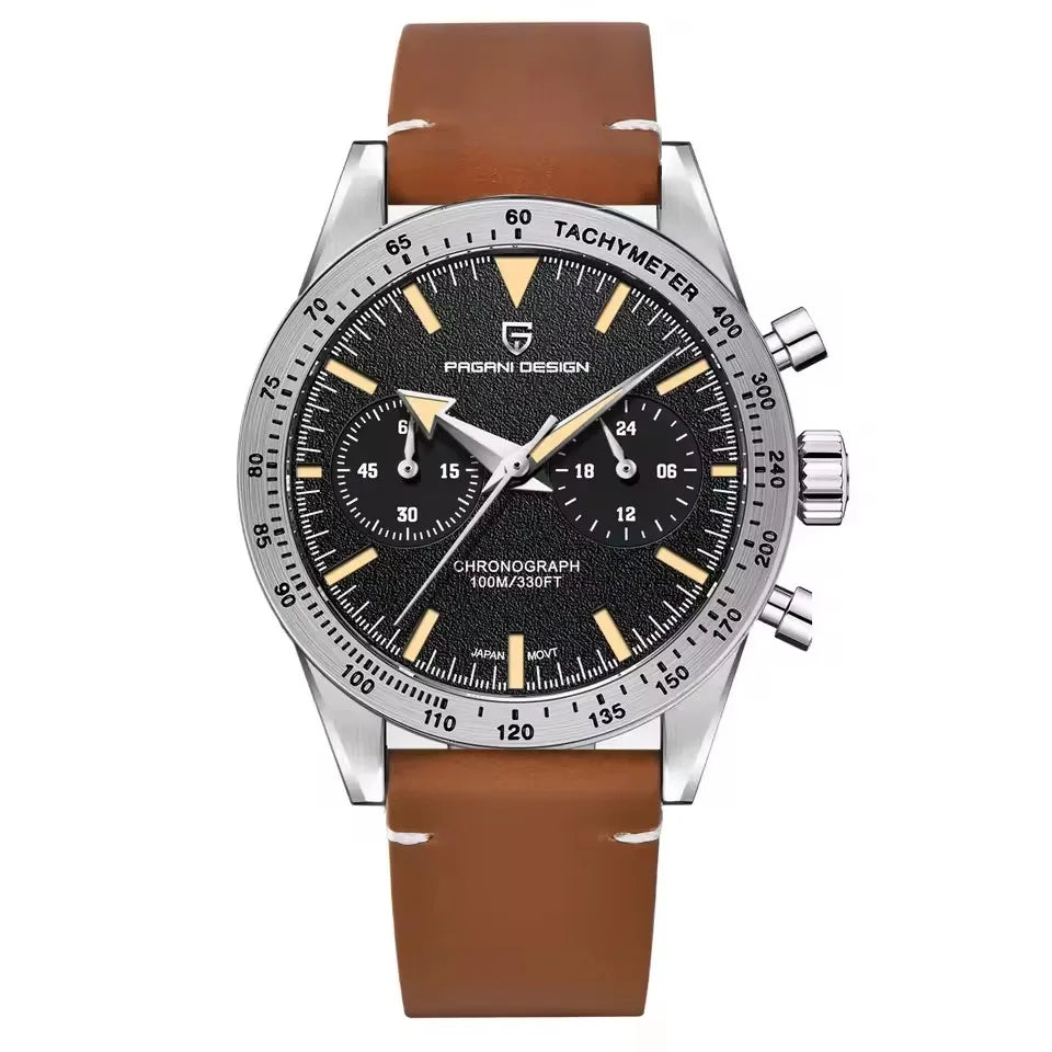 PAGANI DESIGN New 2026 Retro Luminous Moon Watch Men's Quartz Speed Sport Chronograph AR Sapphire Mirror VK64 Steel Men's Watches