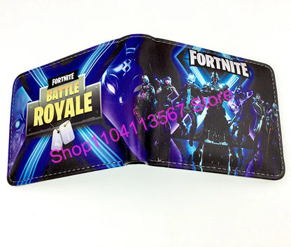 Fortnited Anime Figures Wallet Victory Royale PU Leather Purse Coin Holder Money Clutch Wristlet Cover Wallet Card Holder