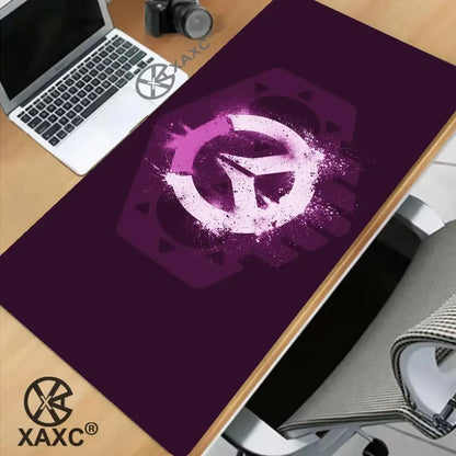 Alfombrilla de ratón grande de Overwatch, estilo kawaii, XXL, para ordenador, escritorio, gamers, oficina, alfombra, teclado, mesa, accesorios para juegos, MousepadXAXC