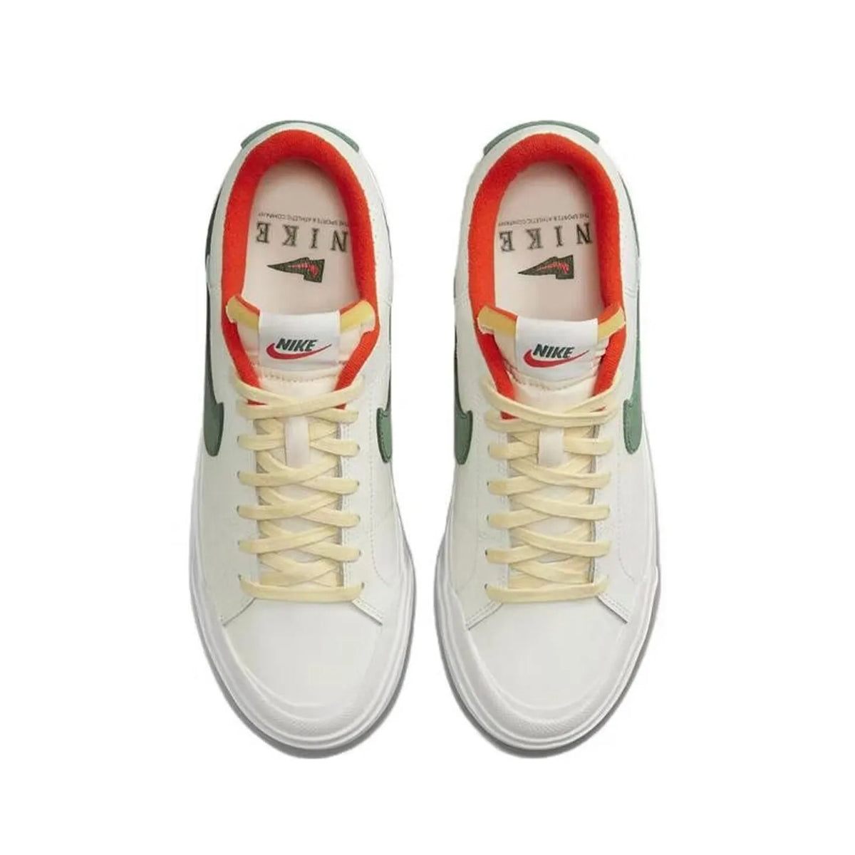 Nike Court Legacy Lit -nahkaiset, mukavat, liukumattomat, pehmustetut ja kestävät matalavartiset tenniskengät FD0355-133