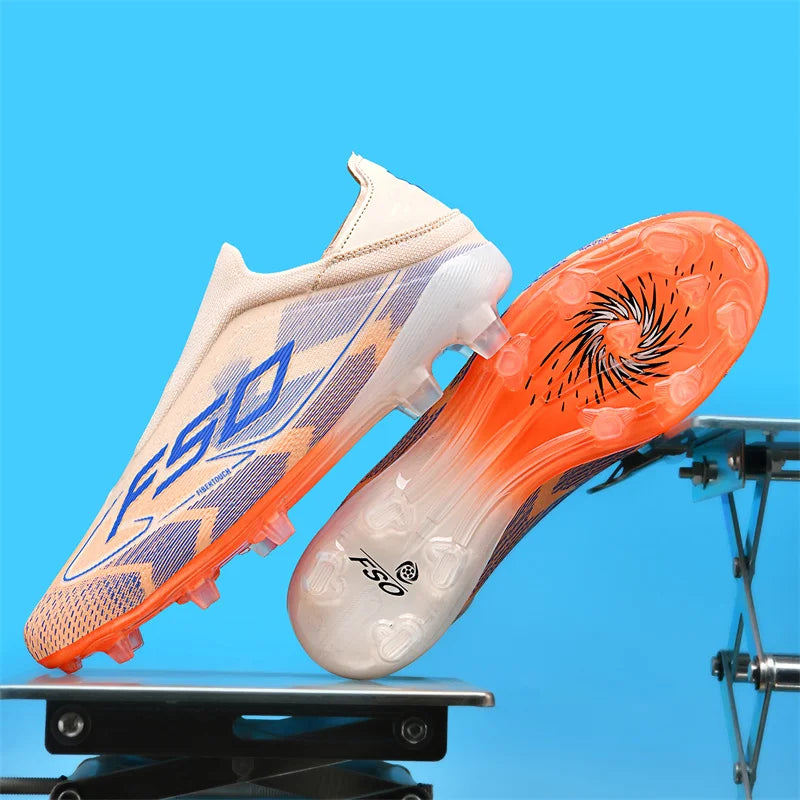 New Men's Soccer Shoes Grass Adult Non-Slip Football Boots Ultralight Sport Indoor Cleats Non Slip Fg Turf Futsal Comfortable