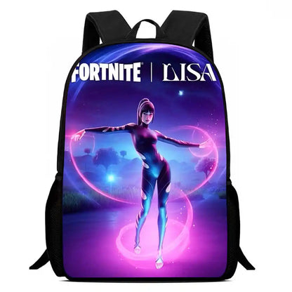 Kids School Backpack Cartoon Fort-nite Bags for Girls Boys Durable Lightweight Large Capacity Breathable