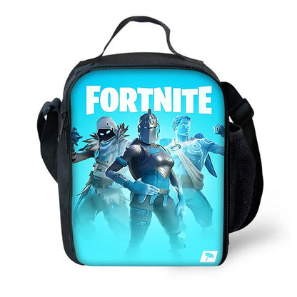 Детска изолирана чанта с голям капацитет Hot Game FortniteS за момчета и момичета, за ученици, пикник на открито, многократна термо хладилна кутия за обяд