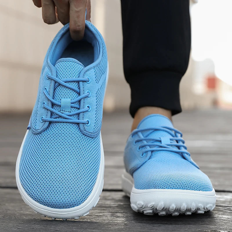 Lightweight Men's Sports Shoes with Wide Foot Mesh and Quick Drying Design, Breathable Outdoor Hiking Shoes for Women Trainers