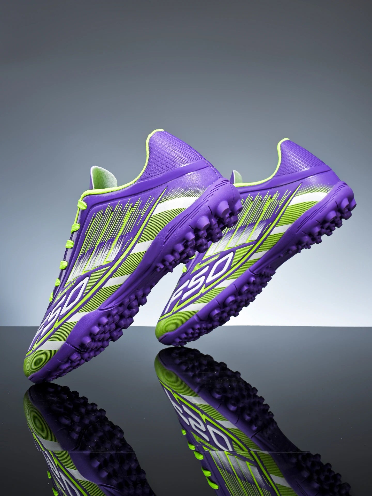 TF Soccer Cleats Men Women Kids PU Synthetic Upper Rubber Outsole Wear-Resistant Non-Slip Training Shoes