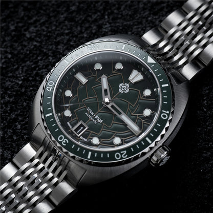 IXDAO IPOSE 2026 New Men's Automatic Mechanical Watch Poseidon Pattern Diving Watch 20Bar Stainless Steel BWG-9 Reloj Hombre