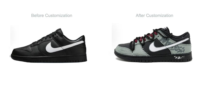 Sneakers personalizzate Nike Dunk Night Walker SAML Retro Urbane Casual a tomaia bassa, ammortizzanti, traspiranti e resistenti all’usura, da uomo