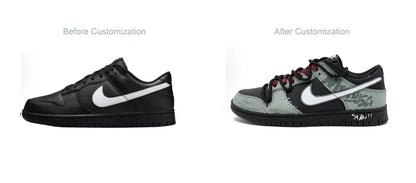 Sneakers personalizzate Nike Dunk Night Walker SAML Retro Urbane Casual a tomaia bassa, ammortizzanti, traspiranti e resistenti all’usura, da uomo