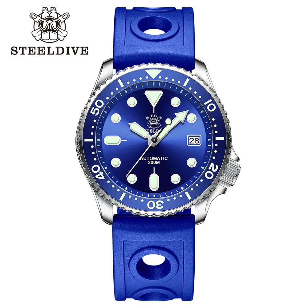 Steeldive SD1973 Men's Dive Watch Automatic Mechanical Men's Watch NH35 Bracelet 41mm Diver Watch