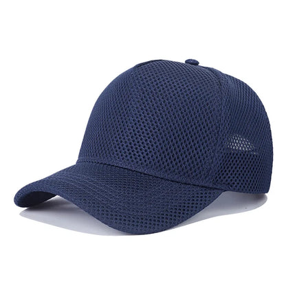 60-64cm Big Head Mesh Breathable Baseball Cap Men And Women Thin Section High Top Hat Outdoor Sunscreen Sun Hat Duck Tongue Hat
