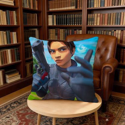 F-FORTNITE-ES Game cushion cover Home Office Birthday Anniversary Gifts Soft Skin Friendly Cushion Cover