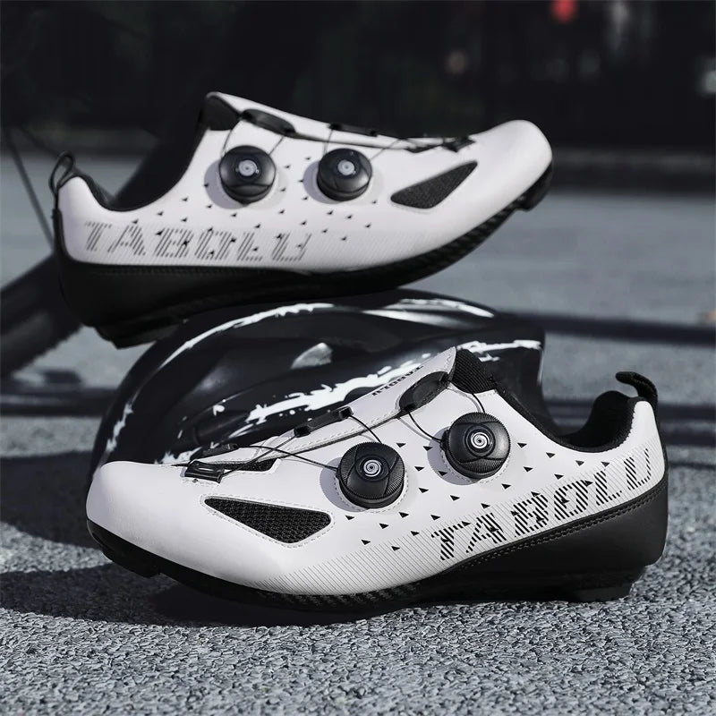 Road Cycling Shoes Flats Cleats Shoes Speed Cycling Sneakers Men’s Bike Shoes Women’s Self-Locking Non-slip Mountain Bicycle SPD Shoes