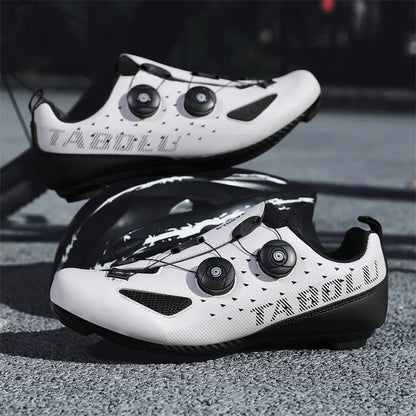 Road Cycling Shoes Flats Cleats Shoes Speed Cycling Sneakers Men’s Bike Shoes Women’s Self-Locking Non-slip Mountain Bicycle SPD Shoes