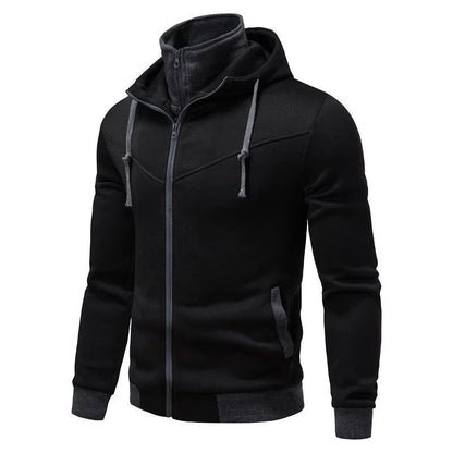 Autumn men's sportswear long sleeved jacket hooded sweatshirt zipper opening jacket men's hooded sweatshirt slim fit men's cloth, produit gaming premium Fraquane