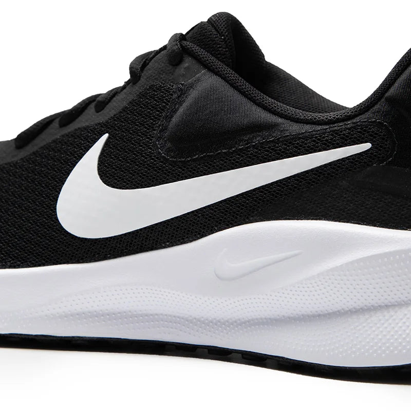 Nike-miesten kengät Revolution 7 -urheilukengät ovat mukavia, kulutusta kestäviä, kevyitä, mukavia ja pehmustettuja juoksukenkiä Fb2207-001