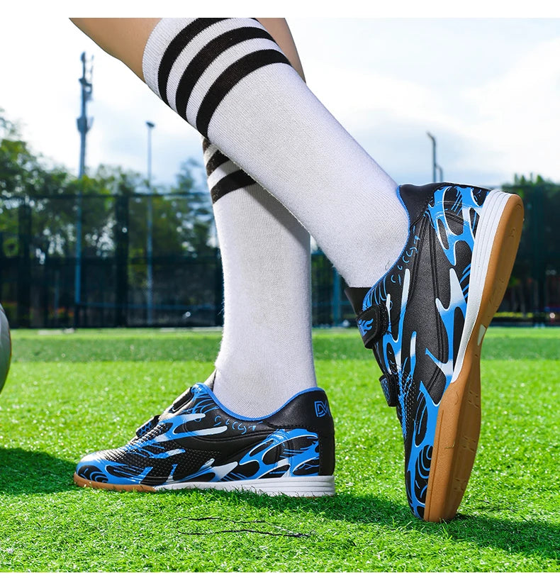 Scarpe da calcio per bambini, scarpini professionali da scuola, tacchetti per erba, allenamento sportivo, calzature outdoor e futsal per ragazzi, 28-38