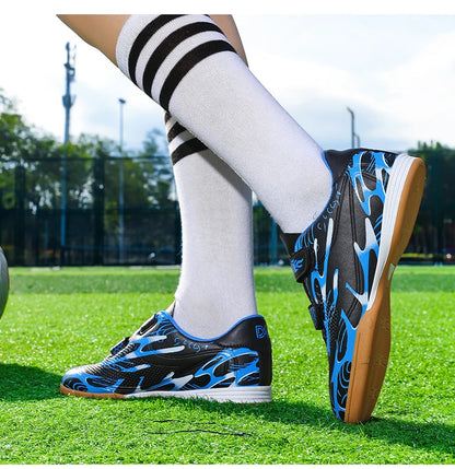 Scarpe da calcio per bambini, scarpini professionali da scuola, tacchetti per erba, allenamento sportivo, calzature outdoor e futsal per ragazzi, 28-38