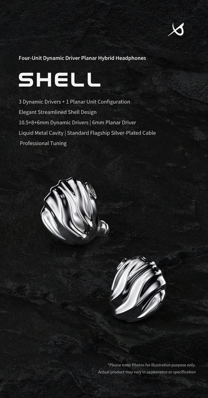 TRN SHELL 4DD+1 Planar Hybrid Drivers In-Ear Earphone IEM 0.78mm Detachable Cable Wired HIFI Music Earbuds Nozzle Design Headset