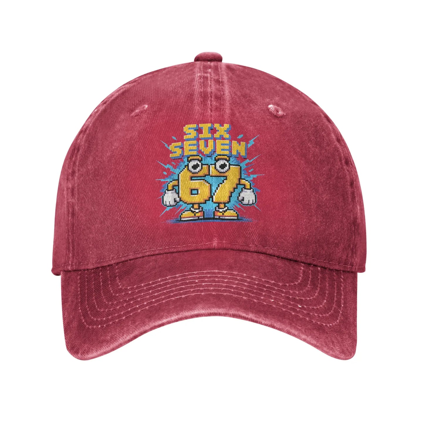 67 Meme Brainrot Six Seven Kids Gaming Gen Alpha Sun Baseball Cap Casual Men Trucker Hat Wholesale Design Outdoor Snapback Cap