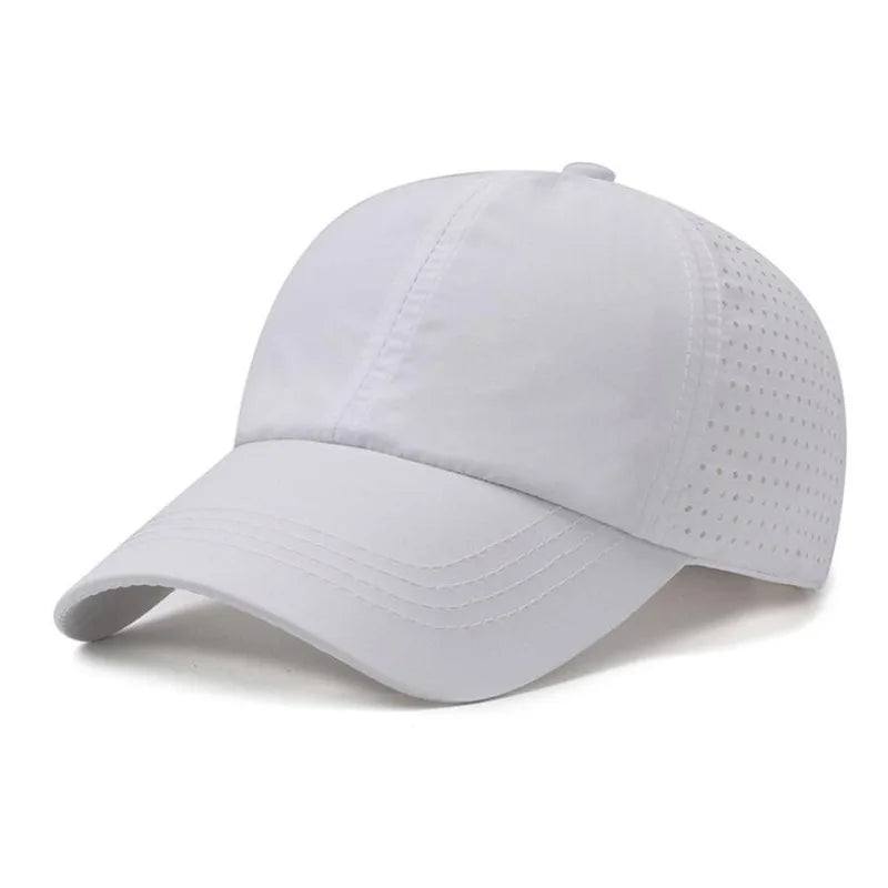 Dry Quickly Sun Cap Woman Outdoors Casual Sport Hat Men Big Size Baseball Cap 60-65cm Adjustable Sun Visor Cap Peaked Cap