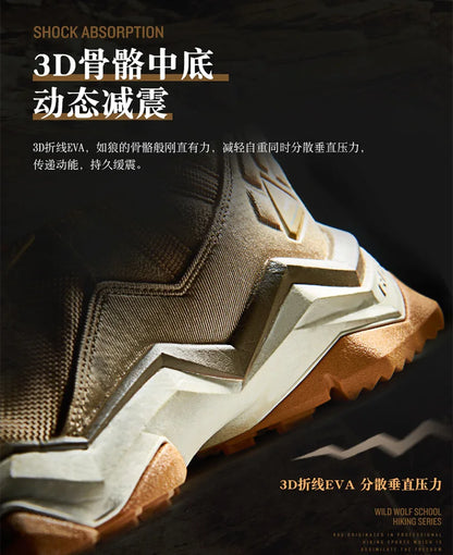 RAX Winter Hiking Boots Men Waterproof Breathable Outdoor Sports Sneakers Trekking Boots Mountain Trekking Shoes Big Size