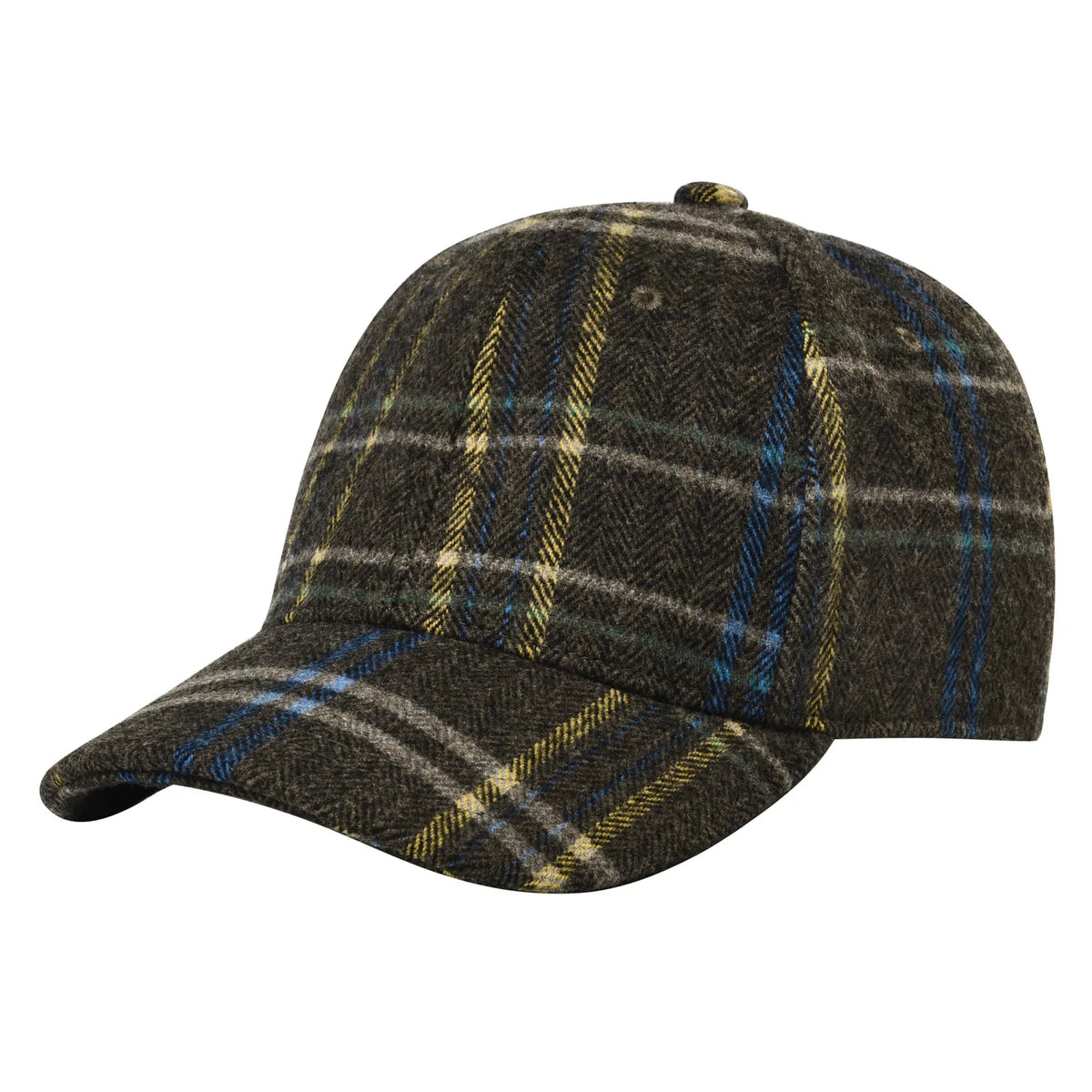BOTVELA Men's Wool Tweed Baseball Cap Casual Style Soft Adjustable Unstructured Hat