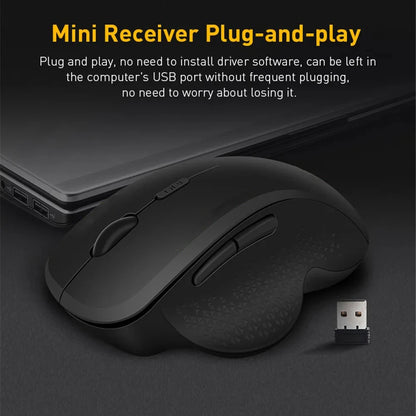 Wireless Mouse Rechargeable Bluetooth Mouse 4000DPI Silent Mice 2.4G USB Gaming Receiver for MacBook PC Laptop Accessories