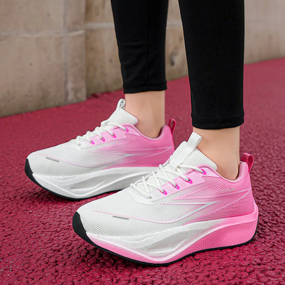Unisex Sports Shoes Trendy Mesh Breathable Professional Running Shoes Outdoor Fitness Comfortable Lace-Up Sports Shoes for Men
