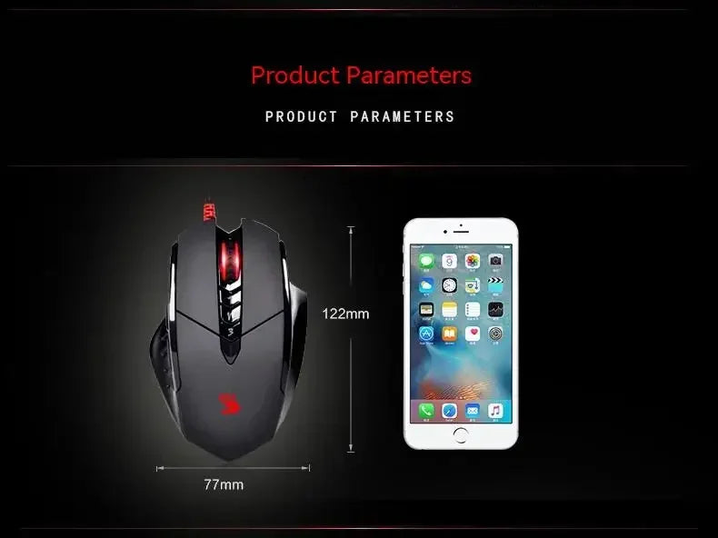 Bloody V7M Wired Mouse RGB Lightweight Ergonomics Design 4000dpi Pc Office E-sports Gaming Macro Programming Mouse for CF LOL CS