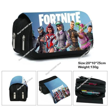 Fortnite Anime Character New Backpacks Cartoon Battle Royale Student 3-piece Set Book Bag Meal Box Pen Bag Anime Gifts