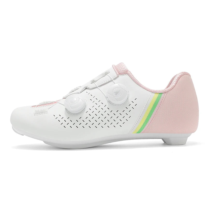 Road Cycling Shoes Flats Cleats Shoes Speed Cycling Sneakers Men’s Bike Shoes Women’s Self-Locking Non-slip Mountain Bicycle SPD Shoes