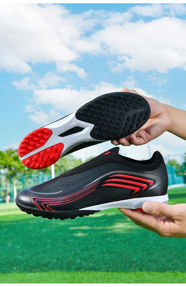 Nouvelles chaussures de football pour hommes, mi-hautes, de haute qualité, crampons pour terrain en gazon, baskets antidérapantes pour intérieur, très vendues, pour matchs en extérieur
