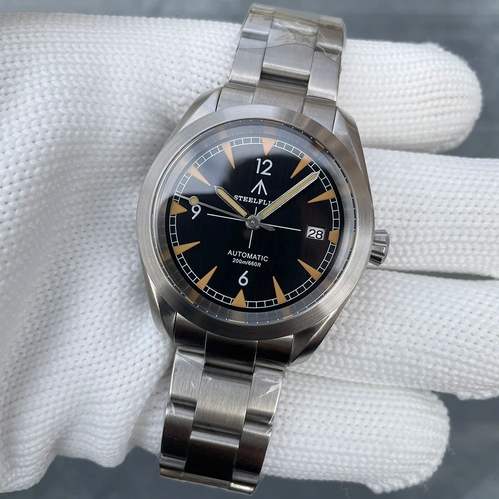 STEELFLIER Official SF751 Luxury Fashion Mechanical Wristwatch NH35 Movement Super Luminous 20Bar Waterproof Classic Dive Watch