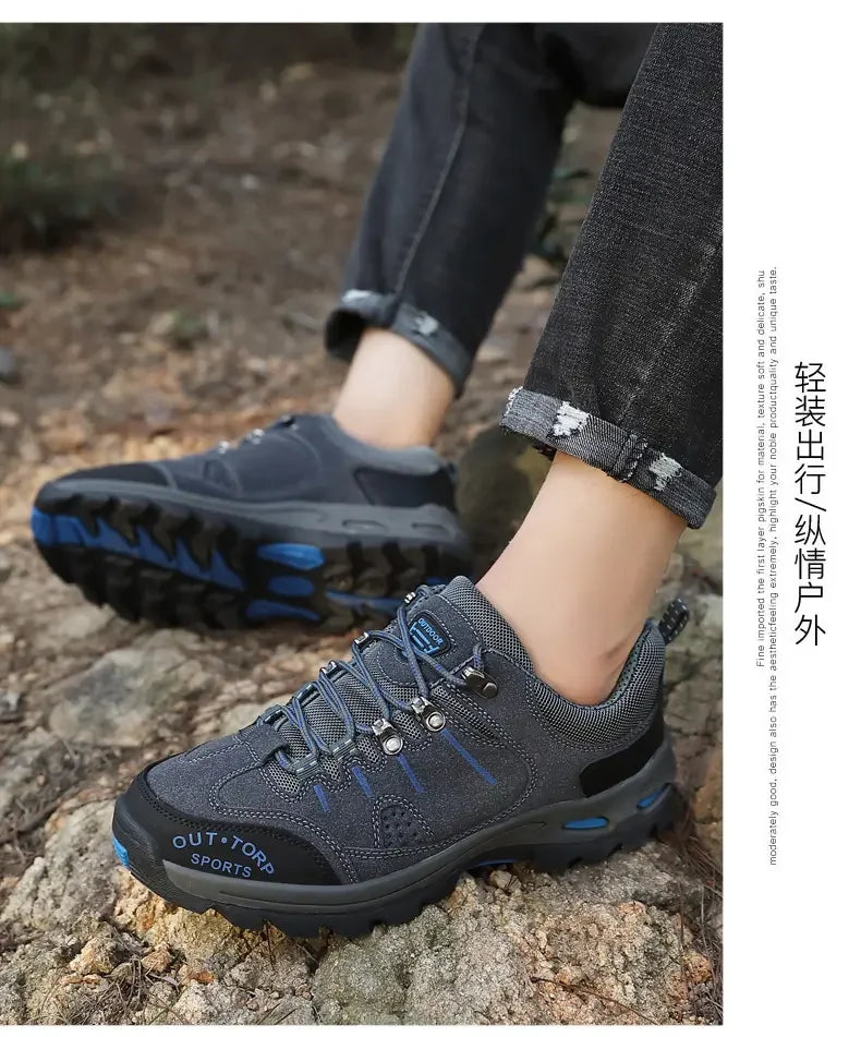 Retro Style Men Sports Shoes Autumn and Winter Short Boots Anti Slip Hiking Shoes Suitable for Ankle Boots Urban Commuting 2025