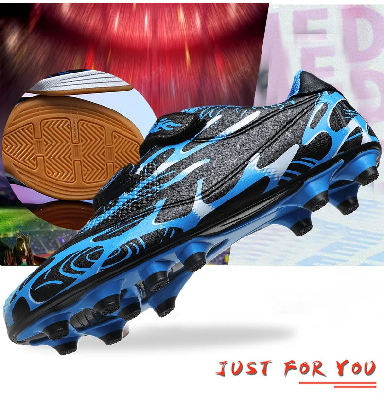 Scarpe da calcio per bambini, scarpini professionali da scuola, tacchetti per erba, allenamento sportivo, calzature outdoor e futsal per ragazzi, 28-38