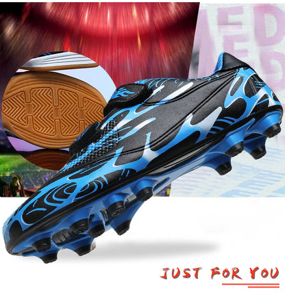 Scarpe da calcio per bambini, scarpini professionali da scuola, tacchetti per erba, allenamento sportivo, calzature outdoor e futsal per ragazzi, 28-38