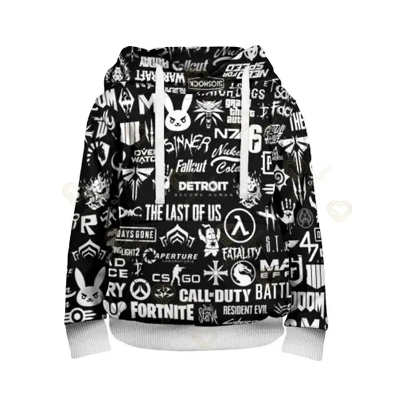 Fortnite Boys Cool Heroes Cosplay Hoodie Cartoon Sweatshirt Kid Clothes Spring Autumn Baby Coat Children Hooded Jacket