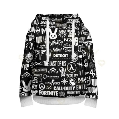 Fortnite Boys Cool Heroes Cosplay Hoodie Cartoon Sweatshirt Kid Clothes Spring Autumn Baby Coat Children Hooded Jacket