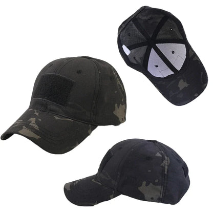 Camouflage Baseball Cap Outdoor Men's Tactical CP Adjustable Hat Sports Cycling Duck Tongue Cap
