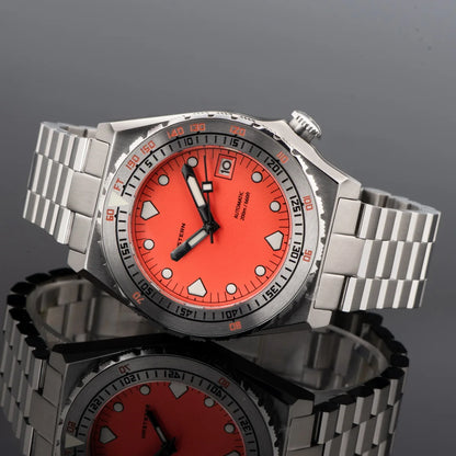 SEESTERN SUB600T V3 Men's Watch Automatic Diving Sapphire Wristwatch NH35 Movement Ceramic Bezel Luminous Date Jubilee Waterproof