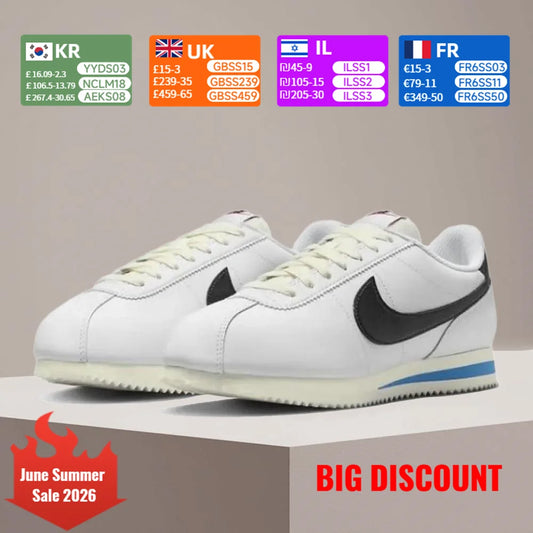 Nike CORTEZ női cipő: kényelmes, stílusos és sokoldalú, csúszásmentes, alacsony szárú szabadtéri sport- és szabadidőcipő DN1791-100