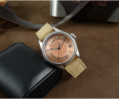 San Martin 39.5mm Men Pilot Watch YN55 Automatic Mechanical Aviation Watches Chinese Style Original Design SN0033 Field Watch