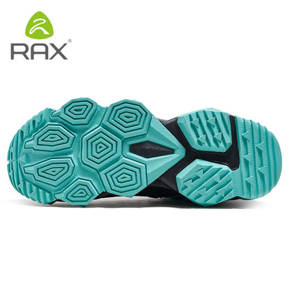 RAX Running Shoes Men & Women Outdoor Sport Breathable Lightweight Sneakers Air Mesh Upper Anti-Slip Natural Rubber Outsole