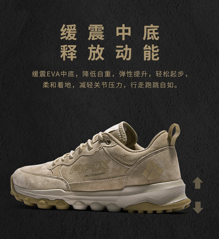 Rax Men's Trekking Shoes, Women's Army Green Trekking Boots, Breathable Mountain Climbing Camping Outdoor Sports Hunting Walking Shoes