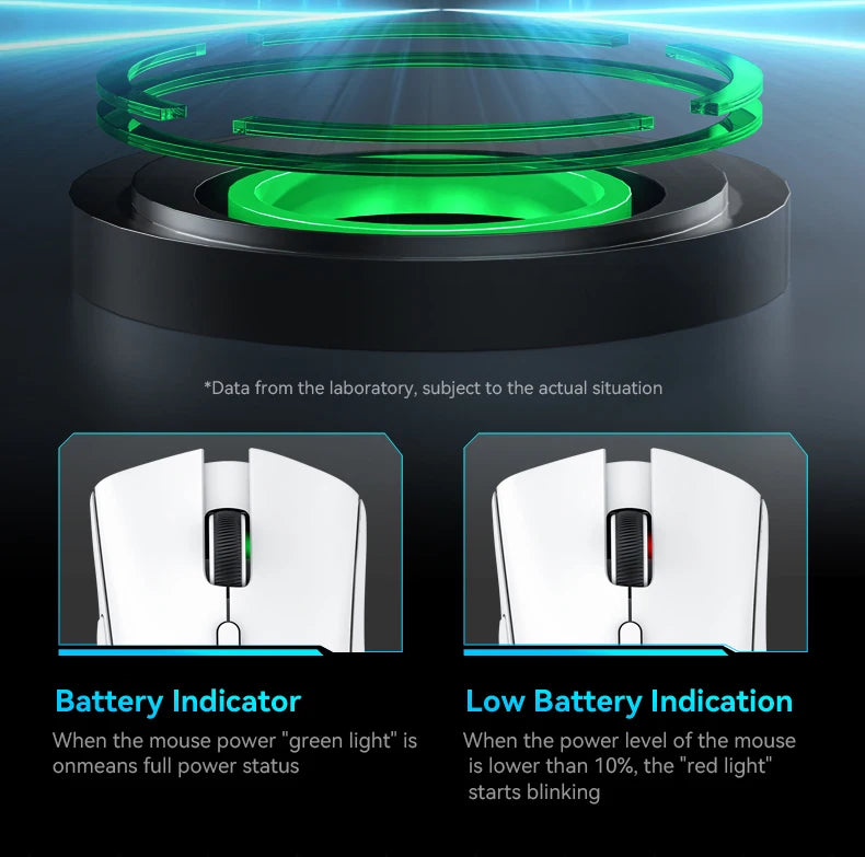 Ratón Bluetooth ATTACK SHARK R1 - Ratón viral reseñado por influencers, auténtico directo de la marca, sensor PAW3311 con 1K Hz para gaming