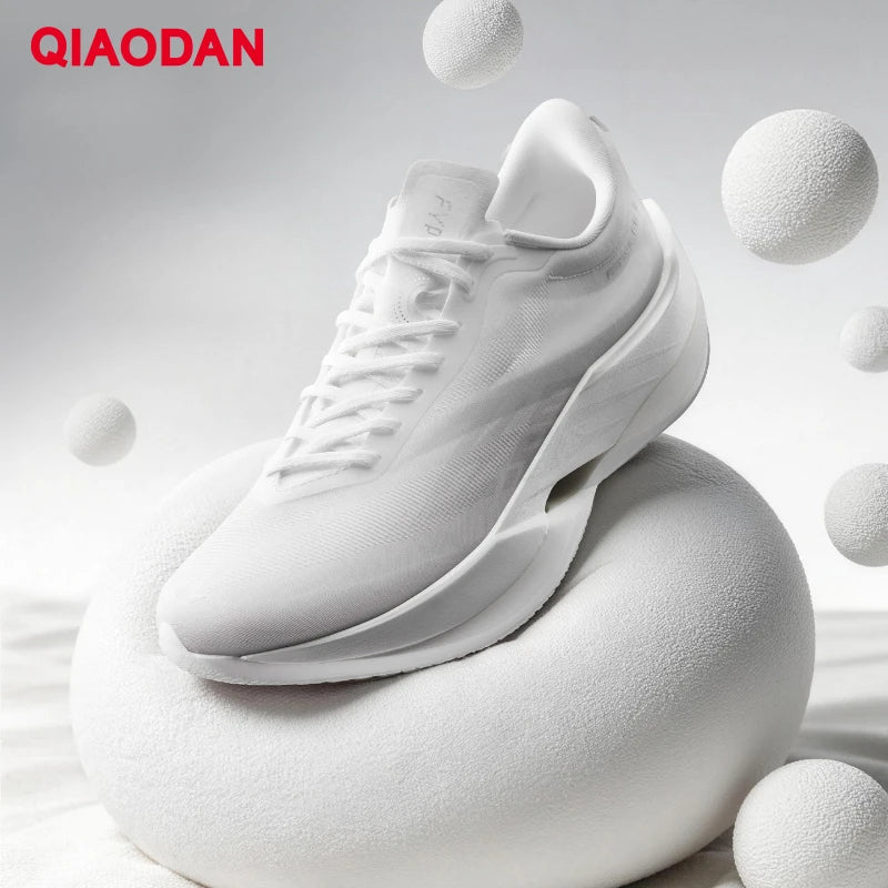 QIAODAN Feiying PB6.0 Men's Marathon Racing Running Shoes with Full Palm Carbon Plate, Lightweight Sports Sneakers QDB023261299