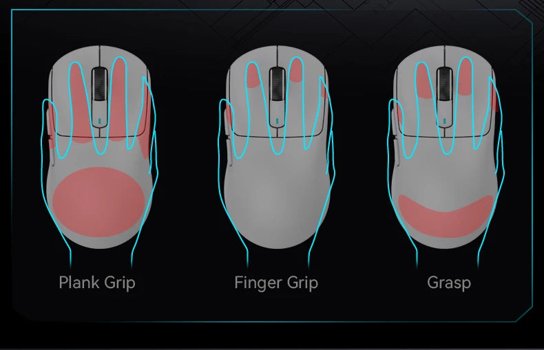 X3 Gaming Mouse Wireless ATTACK SHARK, punainen, 4K-palautusnopeus, Bluetooth Tri-Mode -yhteys, PAW3395, makroilla varustettu Bluetooth-pelihiiri
