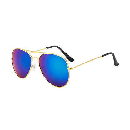Ochelari de soare pentru copii de la mărci de modă, ochelari cu lentile oglindă, ochelari de soare metalici în stil pilot pentru fete și băieți, ochelari de soare pentru copii, ochelari pentru copii, ochelari de protecție