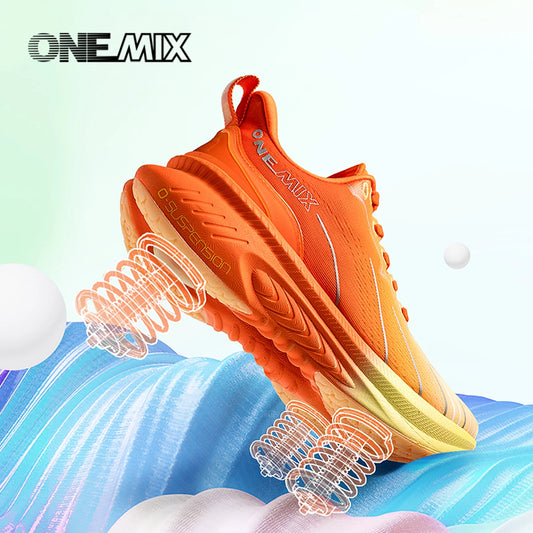 ONEMIX Nuove scarpe da corsa da uomo con ammortizzazione superiore - Scarpe sportive da allenamento atletico - Sneakers antiscivolo e resistenti all’usura per attività all’aperto